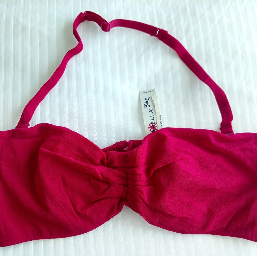 New Cosabella Size 36B Bandeau Bra Grenadine